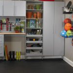 Contemporary garage cabinet